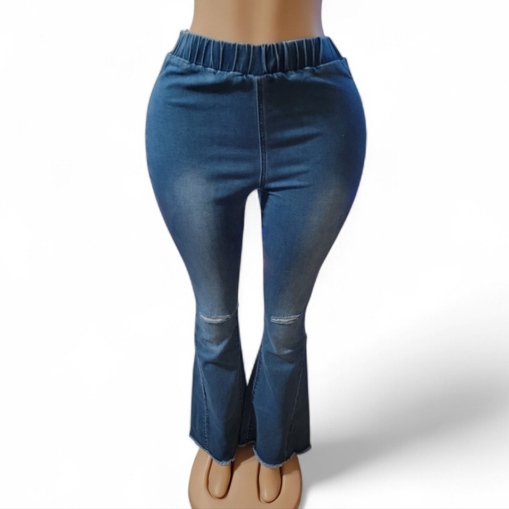 Chic Blue Flare Women's Jeans